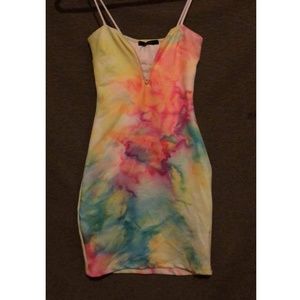 Watercolor Bodycon Dress